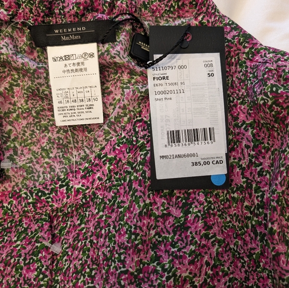 Weekend Max Mara blouse NWT size 16 - Picture 4 of 4